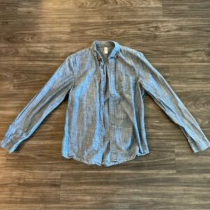 Alternative Apparel Chambray Men’s Button Down Long Sleeve